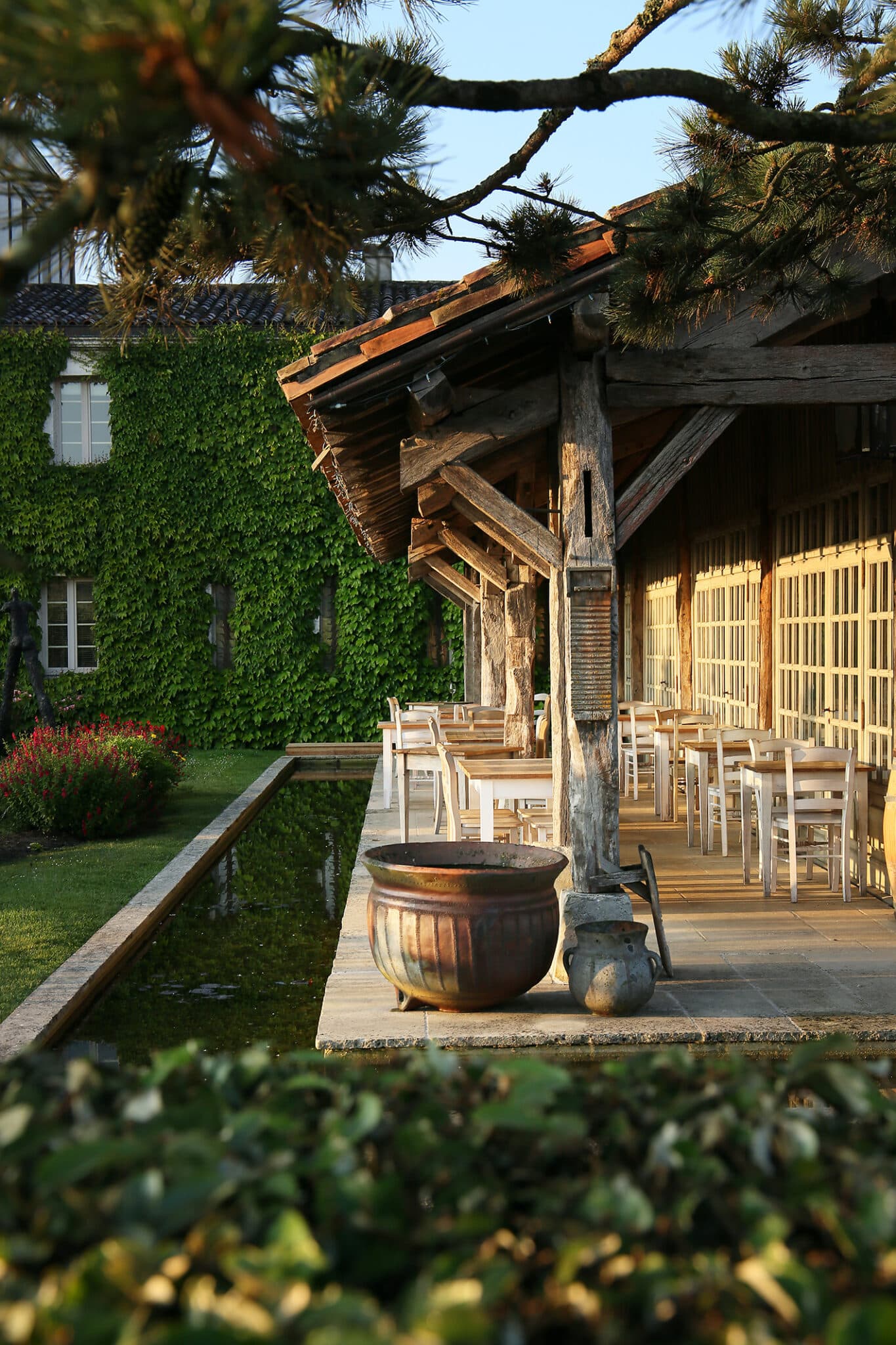 table du lavoir restaurant source de caudalie bistronomie